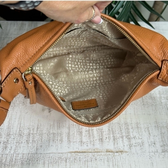 KATE SPADE NWOT Grant Park Starla Leather Camel Brown Crossbody Bag - Picture 13 of 15